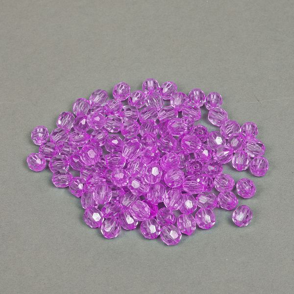 Бусины акрил ⌀10 мм, MG.3241-06, цв.06 сиреневый, уп.500 г, Magic4Hobby