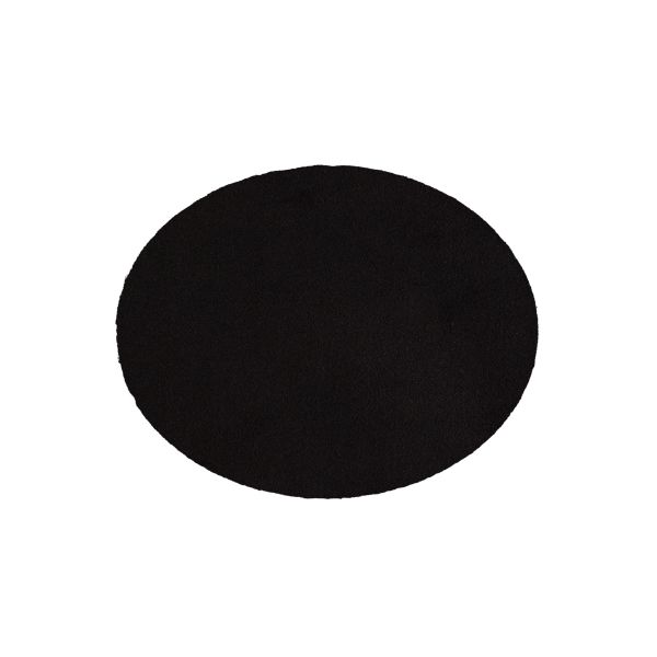 Термозаплатка овал кожзам, замша 8х10 см, 4 шт, 07 замша черный, Blitz