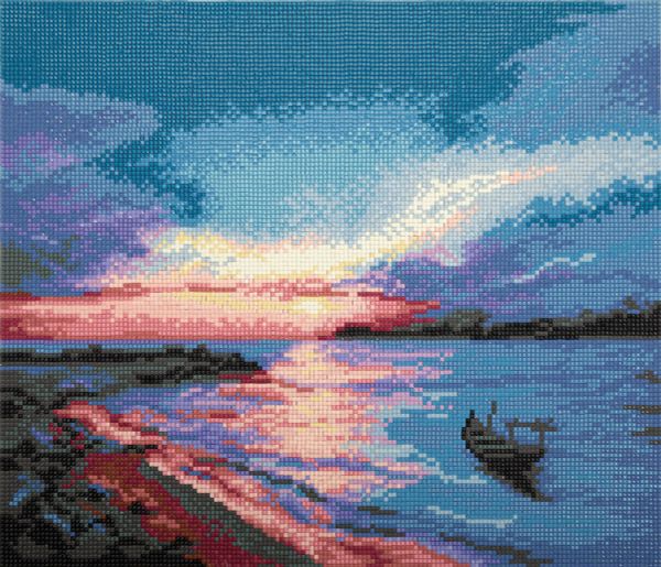 Алмазная (кристальная) мозаика Фрея, Нежный рассвет, 35х30 см