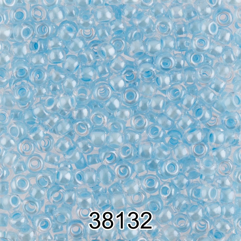 Бисер Preciosa круглый 10/0, 2.3 мм, 500 г, 38132 (Ф509) св.голубой