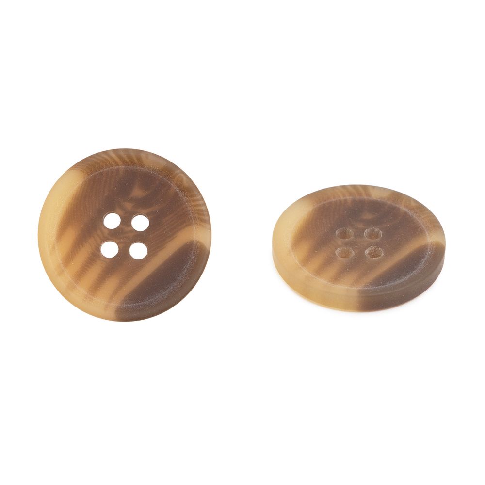 Пуговицы 4 прокола 40L (col.05 (св. коричневый)), 72 шт