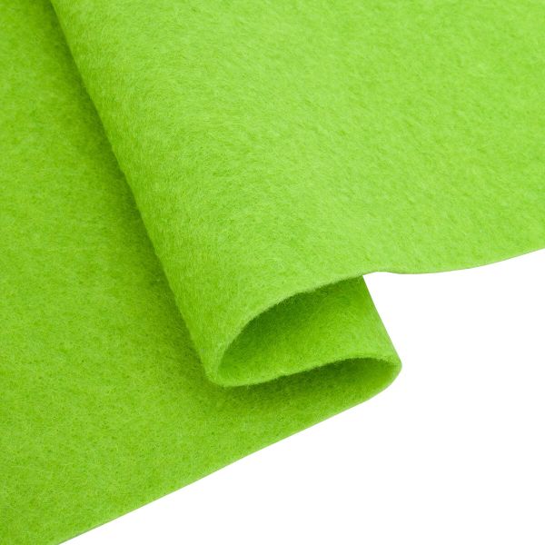 Фетр листовой мягкий 1.5 мм, 30х30 см, 180 г/м², 100% п/э, 4 шт, св.зеленый 8129