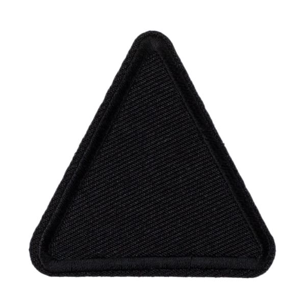 Термоаппликация L №02/5, 5 шт, L101A треугольник черный 5х5.2 см, Gamma