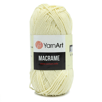 Пряжа YarnArt (ЯрнАрт) Macrame / уп.6 мот. по 90 г, 130м, 137 молочный