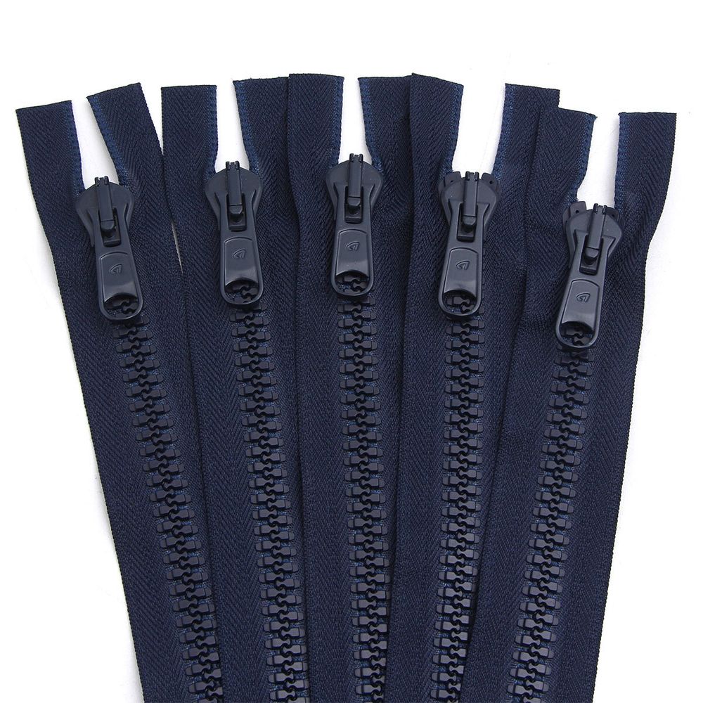 Молния трактор Arta Т8 (8 мм) 2 зам., разъем., 75 см, цв. 044 т.синий, уп.5 шт