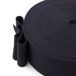 Стропа (ременная лента) 60 мм, 30 м, толщ. 1.0 мм, [37.9 г/пог.м], 100% п/э, 005 черный