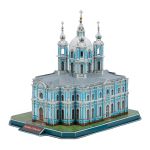 Пазл объемный 3D, 172 элемента, Серия Архитектура, Смольный собор, Rezark RAZ-011