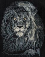 Алмазная (кристальная) мозаика Фрея ALPD-186, на подрамнике Грозный лев, 40х50 см