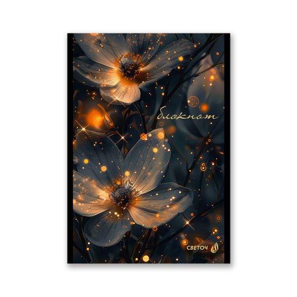 Блокнот на скобе, A5 48 л. 12 шт клетка, В лунном свете 01735, Б262 Светоч