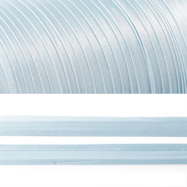 Косая бейка атласная 15 мм / 132±1 метра, BS, 597636, цв.F329 (115) св.серый