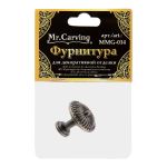 Ручка для шкатулок 2.4х2 см, 5 шт, 02 бронза, Mr.Carving