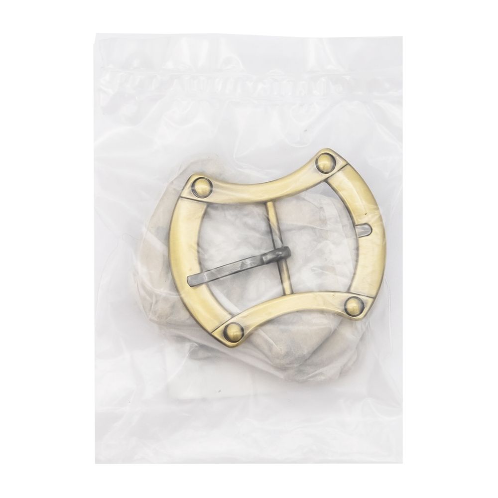 Пряжка 25 мм мет. фигурная латунь, 4 шт