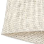 Ткань для рукоделия рогожка 100% лен 48х45см, белый