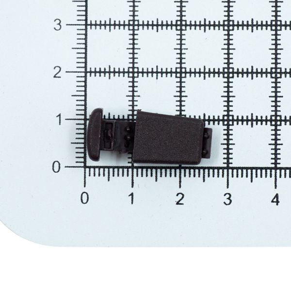 Наконечник для шнура пластик 17х11 мм, ПП, коричневый, 100 шт