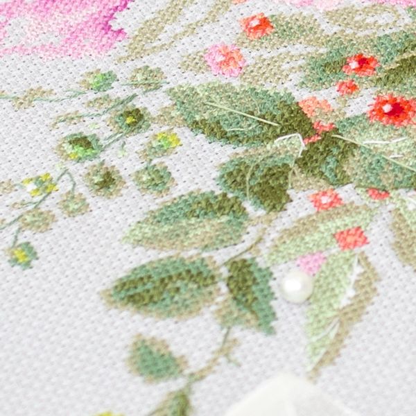 Набор для вышивания нитками Чудесная игла, Букет с амариллисом 36х27см