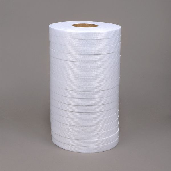 Лента клеевая нитепрошивная по долевой 15 мм, белый 4715W, 17 рул. по 100 м, Ideal