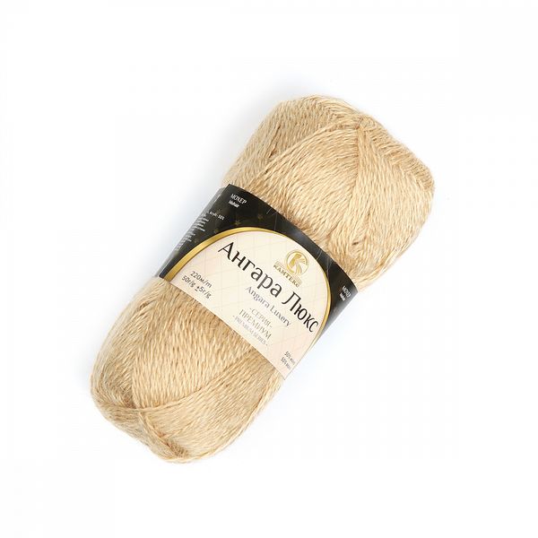 Пряжа Камтекс Ангара Люкс / уп.5 мот. по 50 г, 220м, 006 св.бежевый