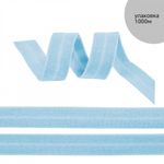 Резинка бельевая (окантовочная) матовая 20.0 мм / 1000 метров, голубой F183