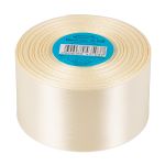 Лента атласная 1-сторонняя 50.0 мм / 33±2 метра, 008 кремовый, Gamma