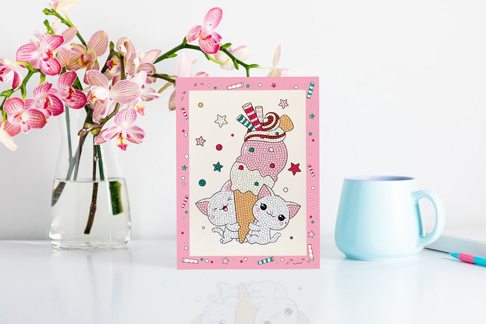 Алмазная (кристальная) мозаика Фрея ALVS-052, мини-картинка Любимый десерт, 14х19.5 см