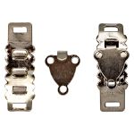 Крючки брючные (юбочные) пришивные 17х13 мм, петля 33х11 мм, 05007, 2 пары Pony