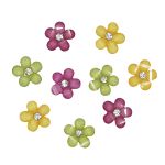 Кабошон декор подарков Цветок 9 шт, разноцветные, Dress it up