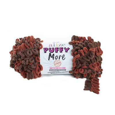 Пряжа Alize (Ализе) Puffy More / уп.2 мот. по 150 г, 11,5м, 6290 A