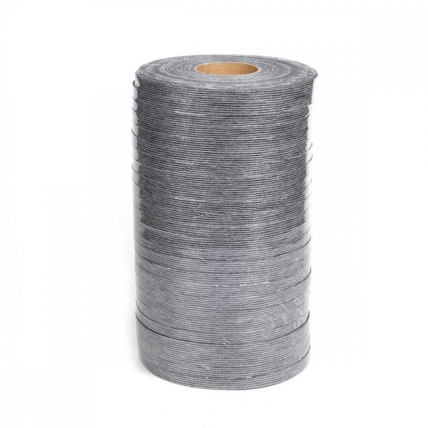 Лента клеевая нитепрошивная по долевой 10 мм, серый 4710G, 25 рул. по 100 м, Ideal