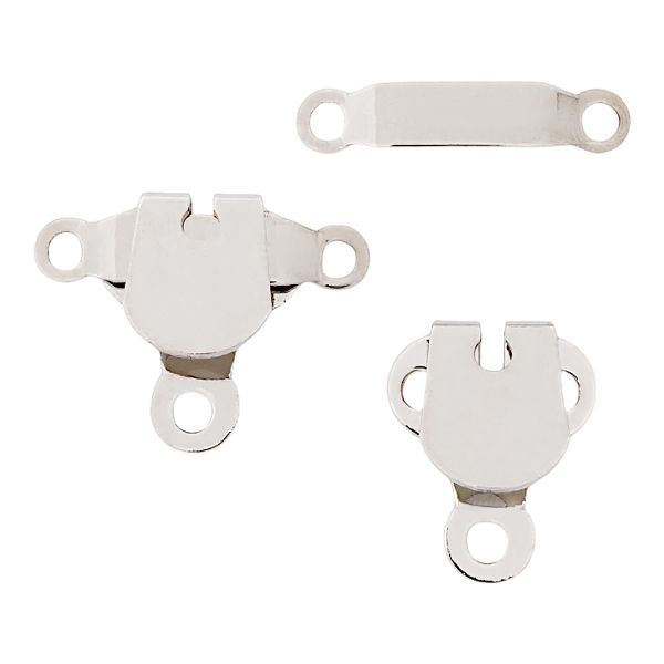 Крючки пришивные 16х21 мм, nickel, 10 шт