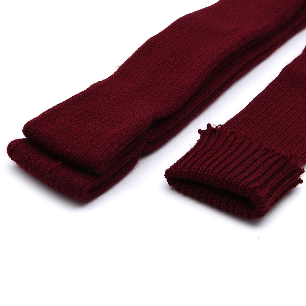 Манжеты трикотажные рукава 7.0 см / 3 метра, плотные, 002 бордо