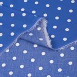 Штапель в горошек 90 г/м², 145 см / 2 метра, TBY.Vidt.03 цв.голубой