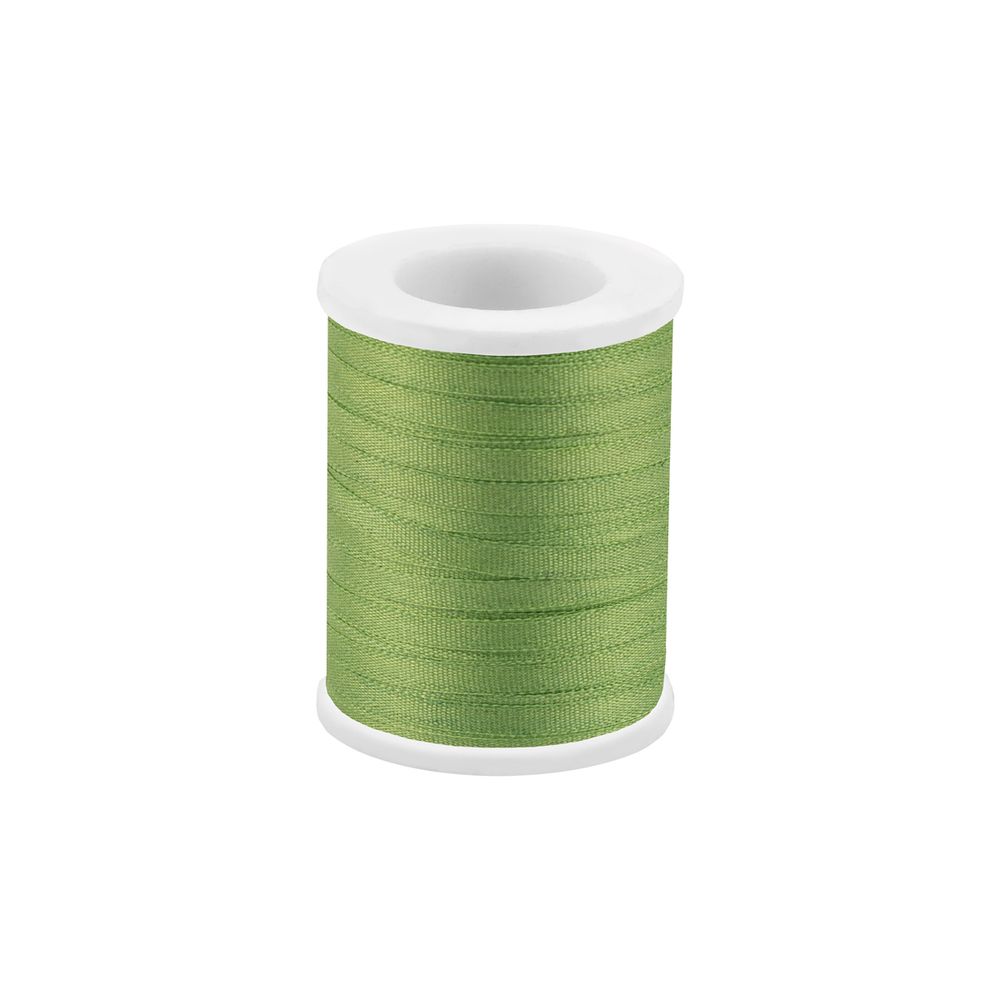 Лента (тесьма) шелковая 2.0 мм / 45.5±0.5 метров, №210 салатовый, Gamma SR-2
