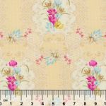 Ткань для пэчворка Peppy Весенний этюд, рулон 112 см / 5 метров, ВЭ-07 желтый, Peppy