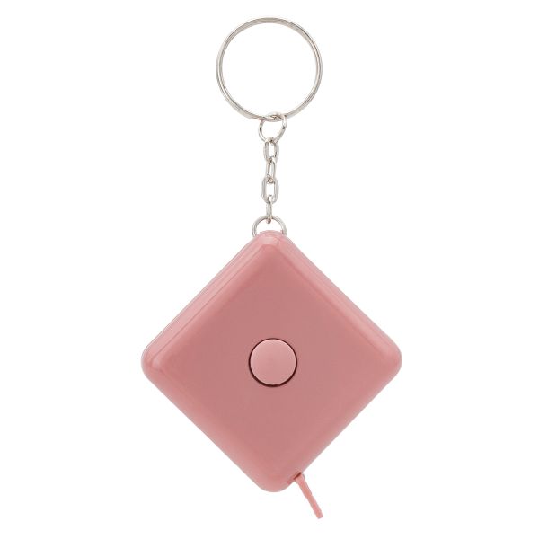 Сантиметровая лента-рулетка квадратная 150 см, розовый, 1 шт