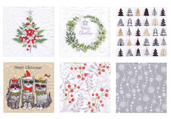 Салфетки для декупажа ассорти 16 33х33, 6 шт, Замечательный праздник, Love2art SDP №0419-16