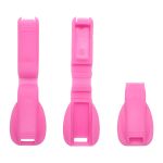 Наконечник для шнура пластик Крокодил 22х12 мм, ПП, розовый, 100 шт