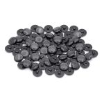 Пуговицы на ножке 32L (20мм), пластик (Blk-02 черный), 72 шт, CR P-45