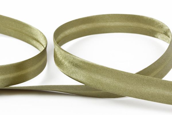 Косая бейка атласная 12 мм / 132±1 метра, 067 серо-зеленый, Gamma GK-12P