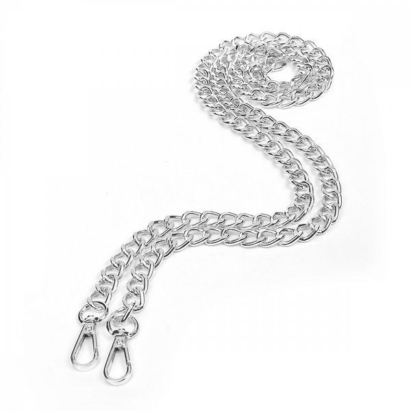 Цепочка для сумки с карабинами металл l=1200 мм, шир.12 мм, TBY.109703, цв.никель уп.1шт