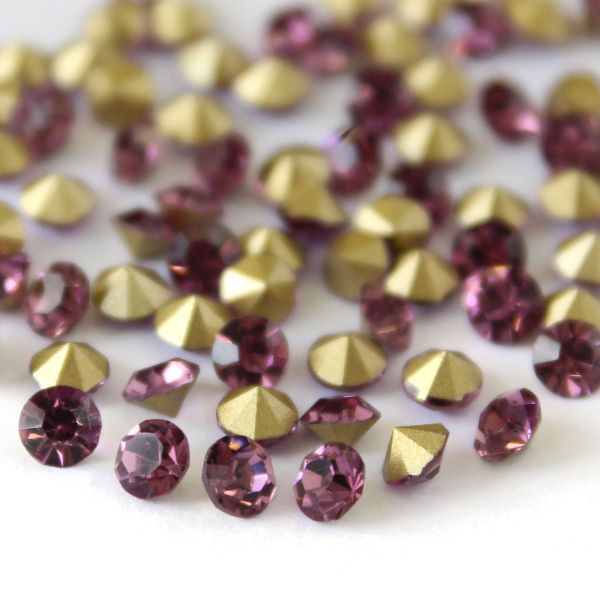 Стразы конусовидные риволи 3,8мм, ss16, 144 штук (стекло) (283)