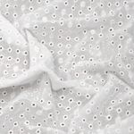 Ткань шитьё (прошва) 100 г/м², 150 см / 2 метра, TBY.Emb.2 белый