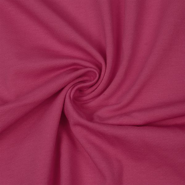 Футер 2-нитка петля поликоттон стрейч 220 г/м², 160 см / 30 метров, ФУТ2Х.TBY.ХЛ-ПЭ.51, цв.51 фуксия