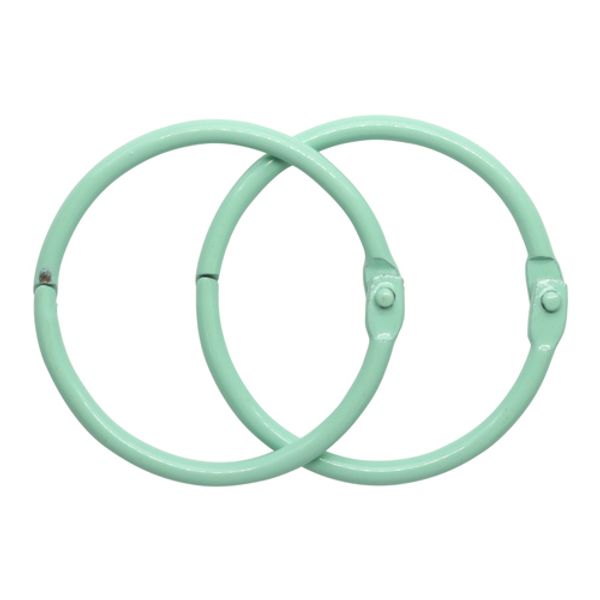 Кольца для альбомов 4см, уп/2 шт, мята