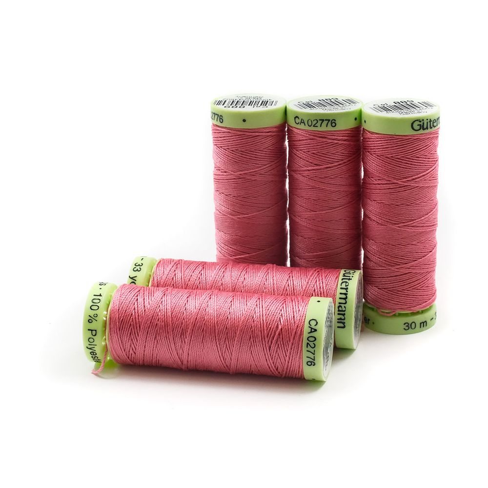 Нитки отделочные Gutermann Top Stitch, 30м, 889 нежно-розовый, 5 катушек