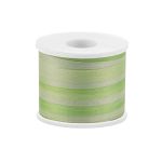 Лента (тесьма) шелковая 7.0 мм / 45.5±0.5 метров, M032 бл. салатовый/салатовый, Gamma SRM-7