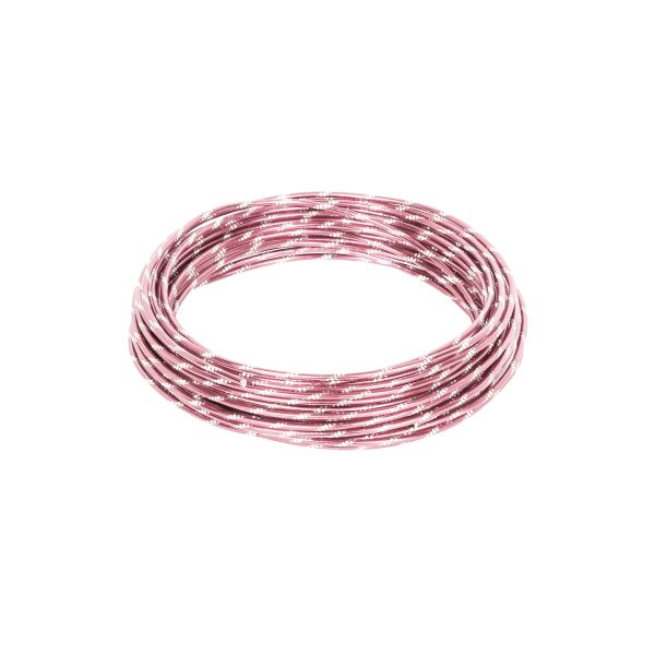 Проволока для плетения алюминий ⌀2 мм, 10 м,±0.5 м, 20 розовый, Gamma AWC-2