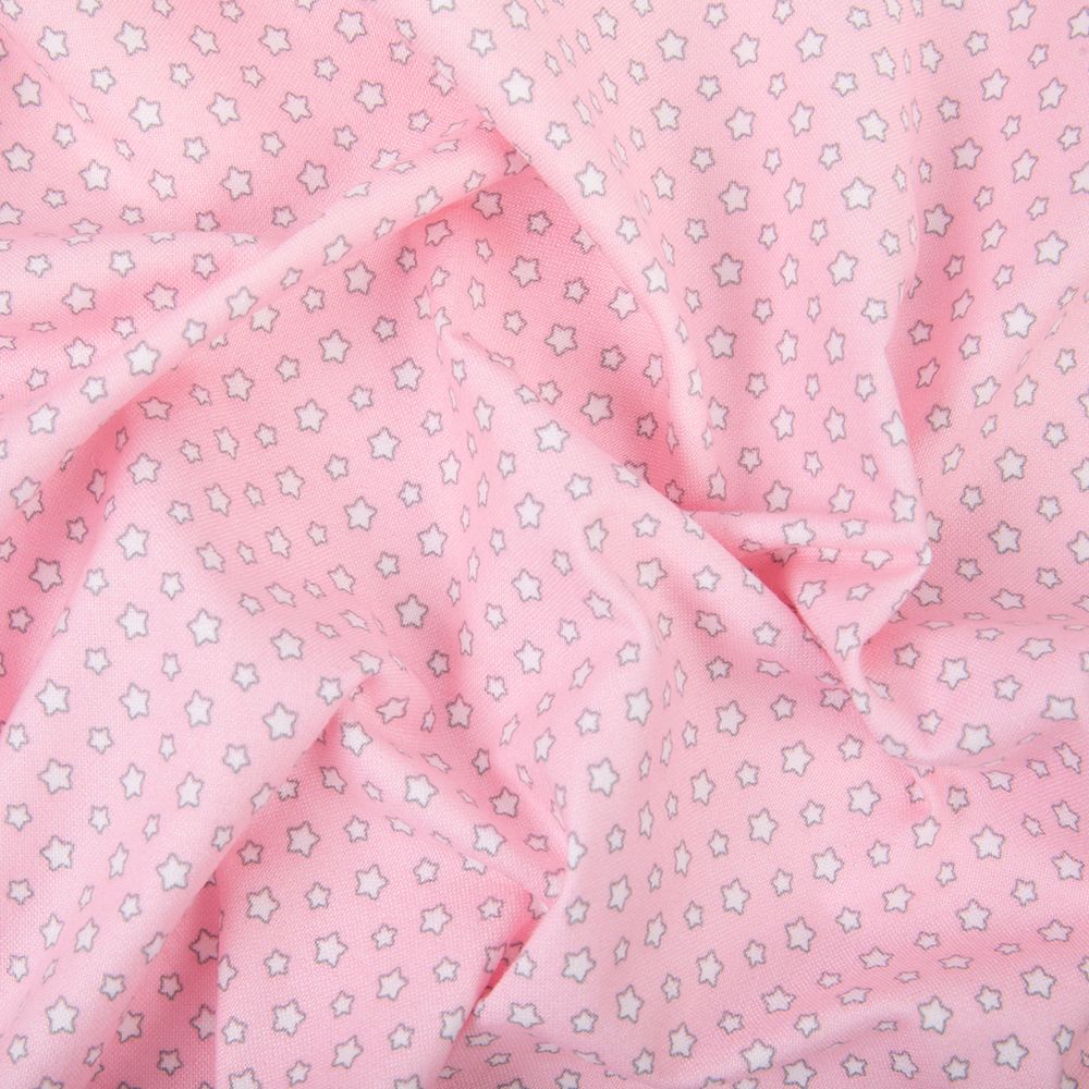 Ткань для пэчворка Peppy Молочные сны фланель, отрез 100х110 см, 175 г/м², МС-11 розовый, Peppy