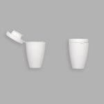 Наконечник для шнура пластик колокол ⌀6/9 мм, 14х11 мм, ПП, кипенно-белый, 100 шт