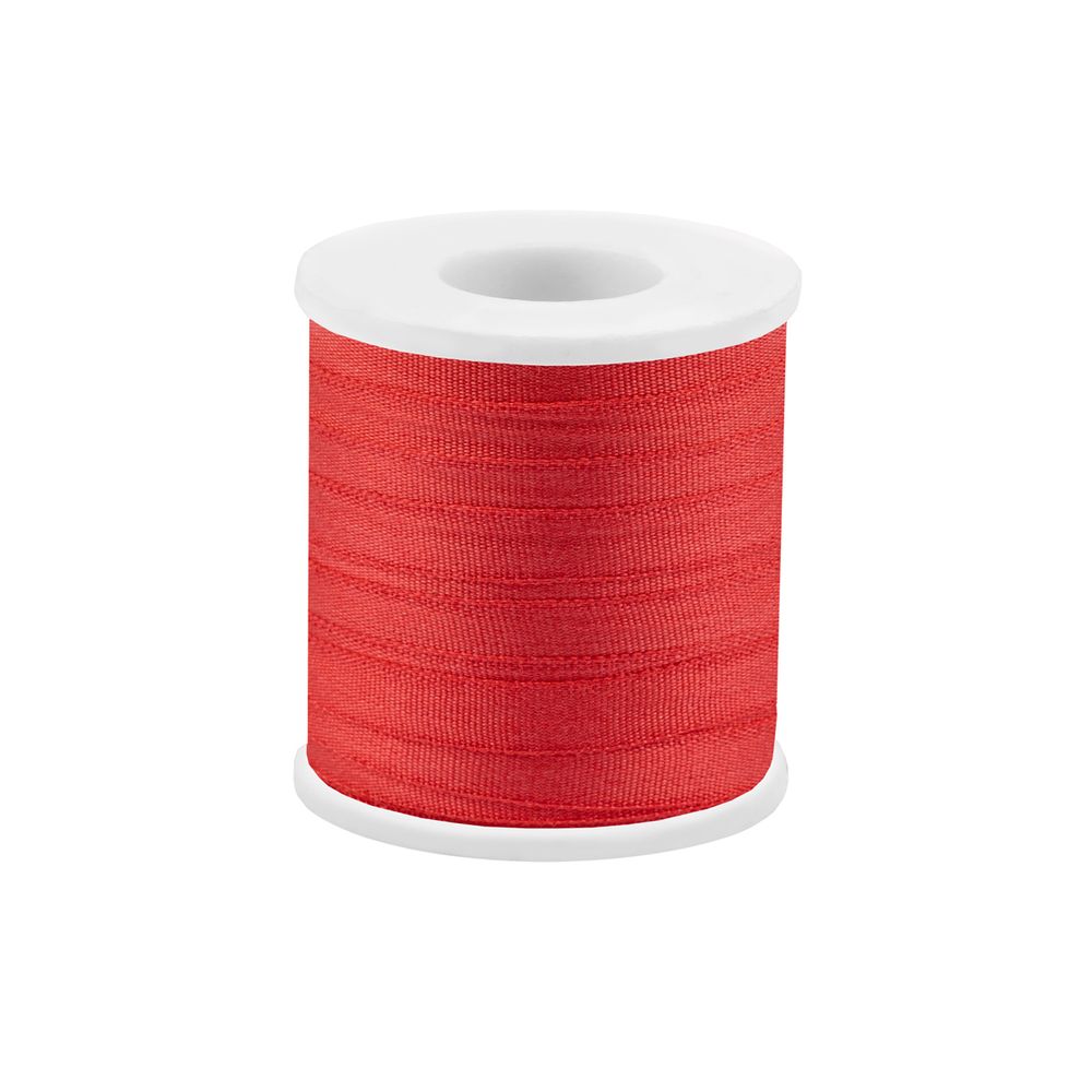 Лента (тесьма) шелковая 4.0 мм / 45.5±0.5 метров, №096 св.красный, Gamma SR-4