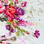 Набор для вышивания нитками Чудесная игла Premium, Яркий дуэт 45х25 см